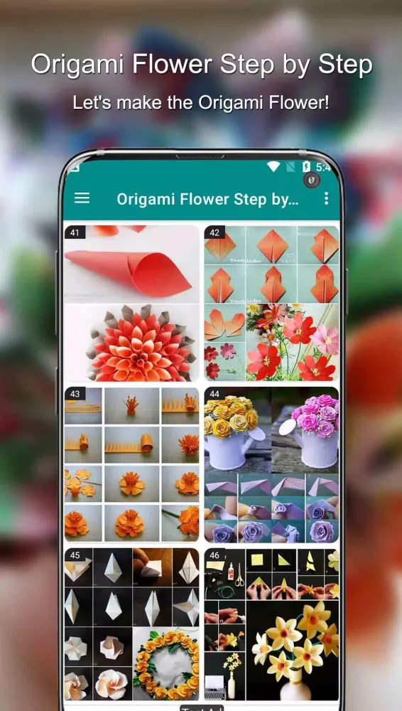 Origami Flower Step by Step Screenshots