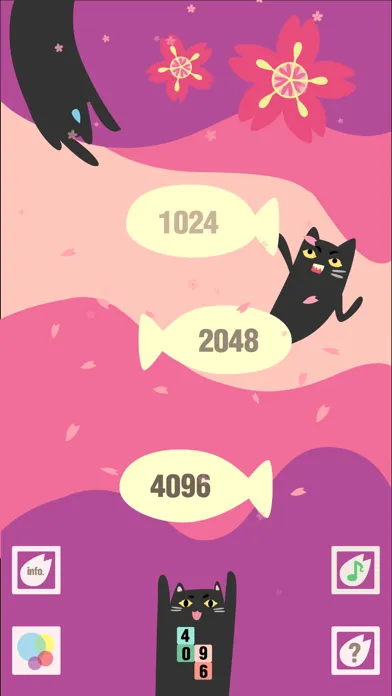 Capturas de pantalla de Cute Cat 2048 -  terris style