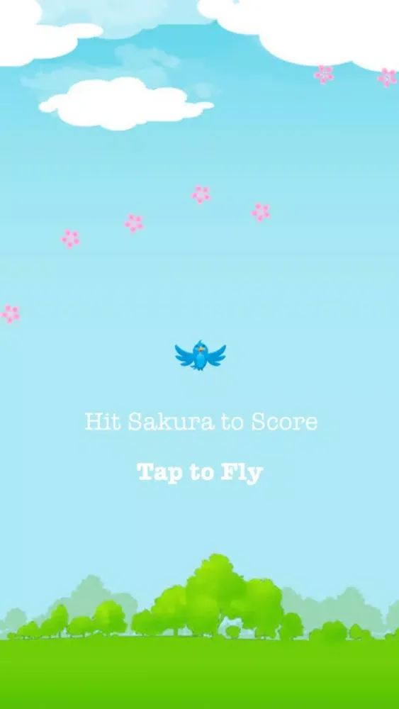Flying Sakuras Free - Live classic sweat with pink bird game App Ekran Görüntüleri