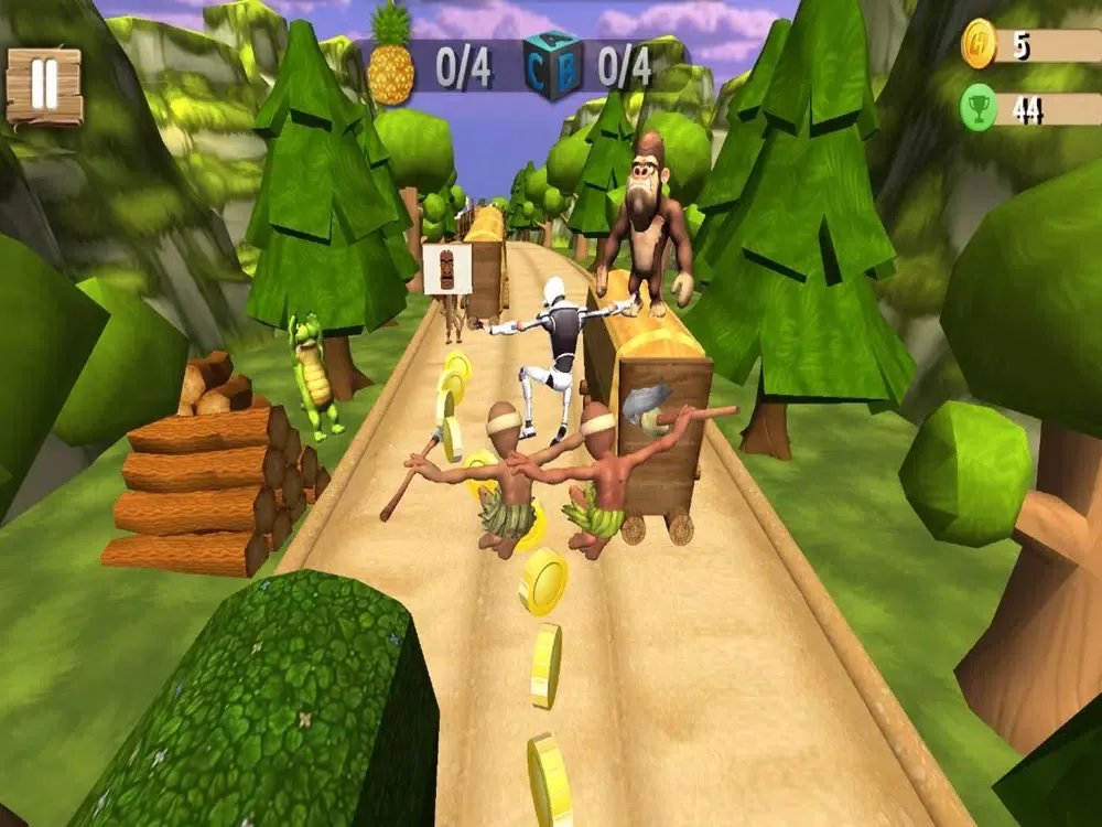 指尖酷跑-丛林逃亡 iPad Screenshots