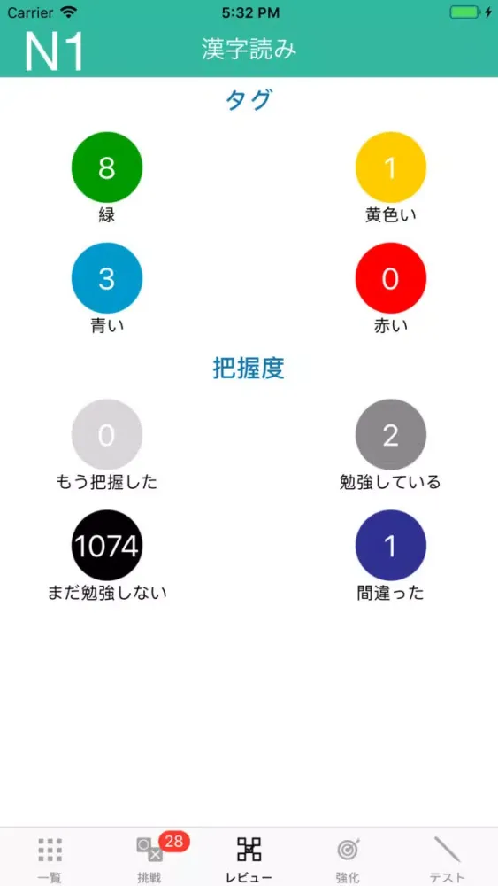 N1 Kanji Yomi应用截图