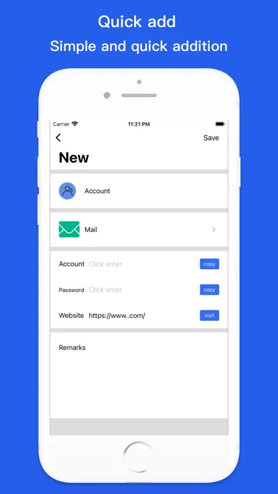 Tangkapan layar Password manager~