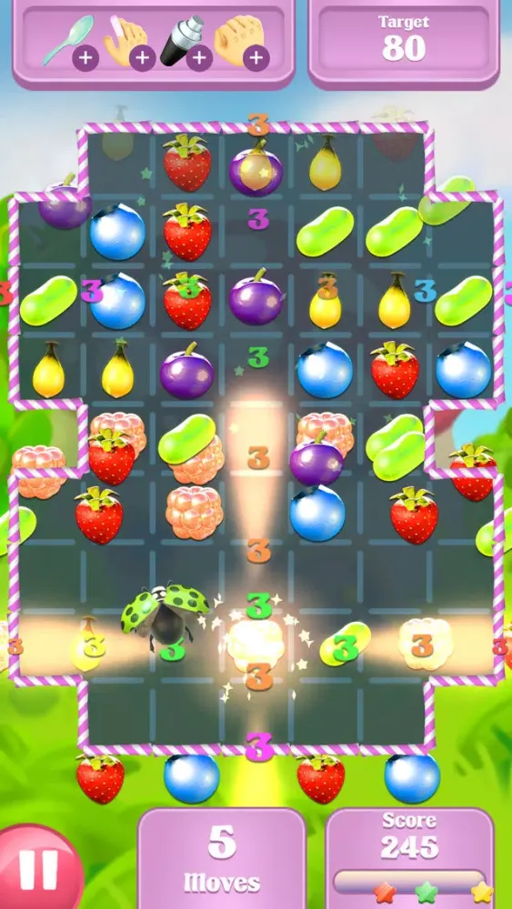 Tangkapan skrin Berry Pop:Match Three Free