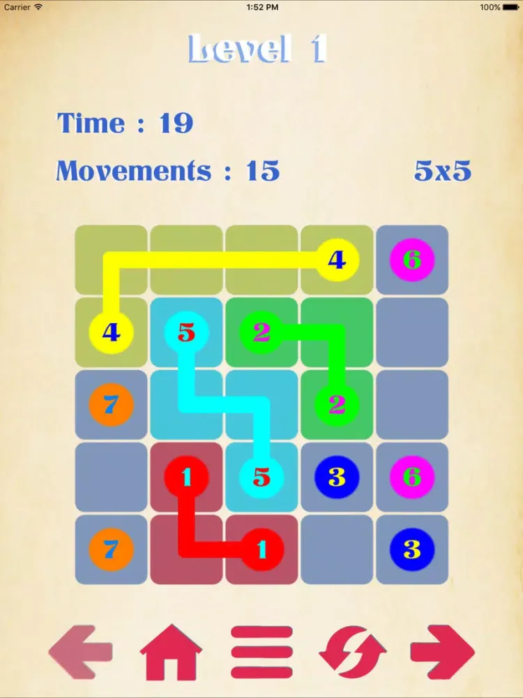 Capturas de pantalla de Number Puzzles:A Draw Lines Decryption Free Game iPad 