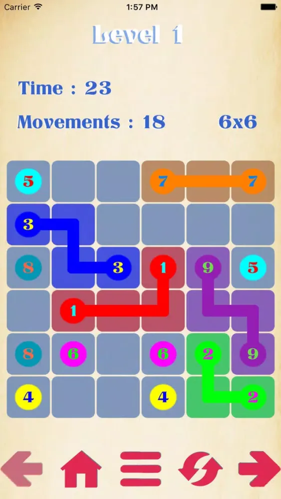 Capturas de pantalla de Number Puzzles:A Draw Lines Decryption Free Game
