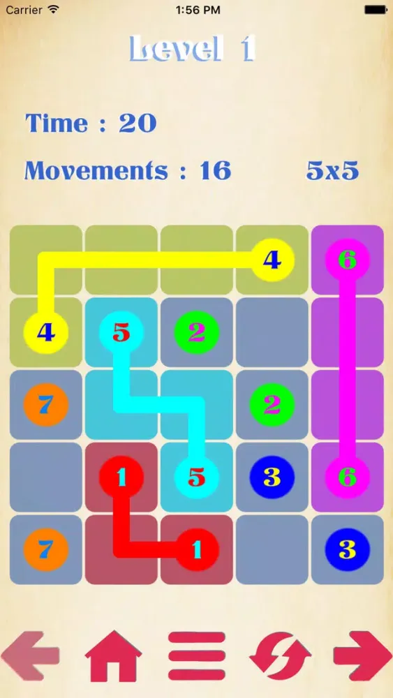 Capturas de pantalla de Number Puzzles:A Draw Lines Decryption Free Game