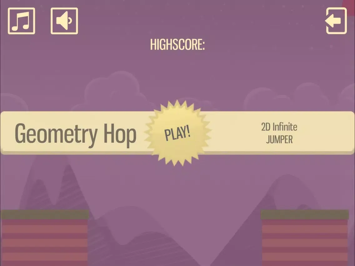 Tangkapan layar Infinite jump-Geometry Hop iPad 