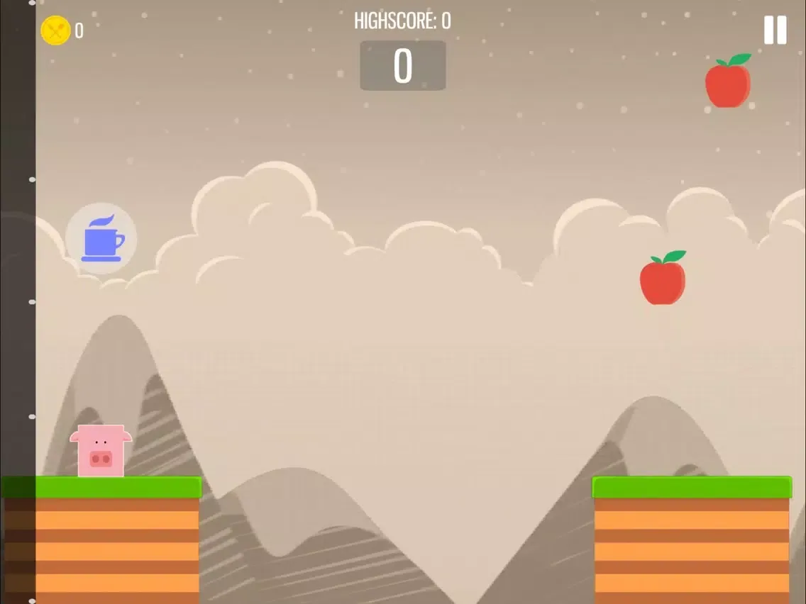 Tangkapan layar Infinite jump-Geometry Hop iPad 