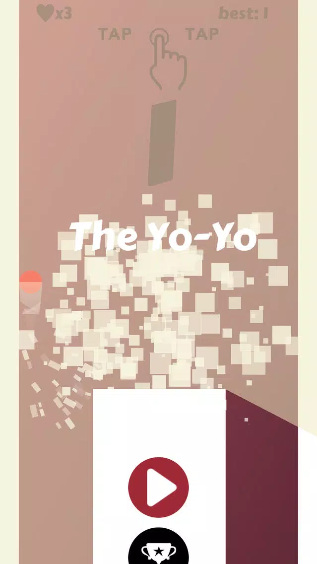Tangkapan skrin The Yo-Yo:Touch to jump & Don't touch the white tile