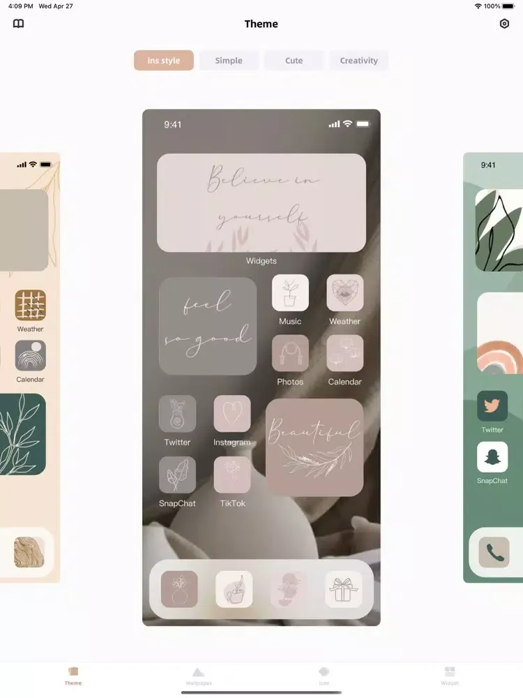App Icons - Widgets Kit iPad  স্ক্রিনশট