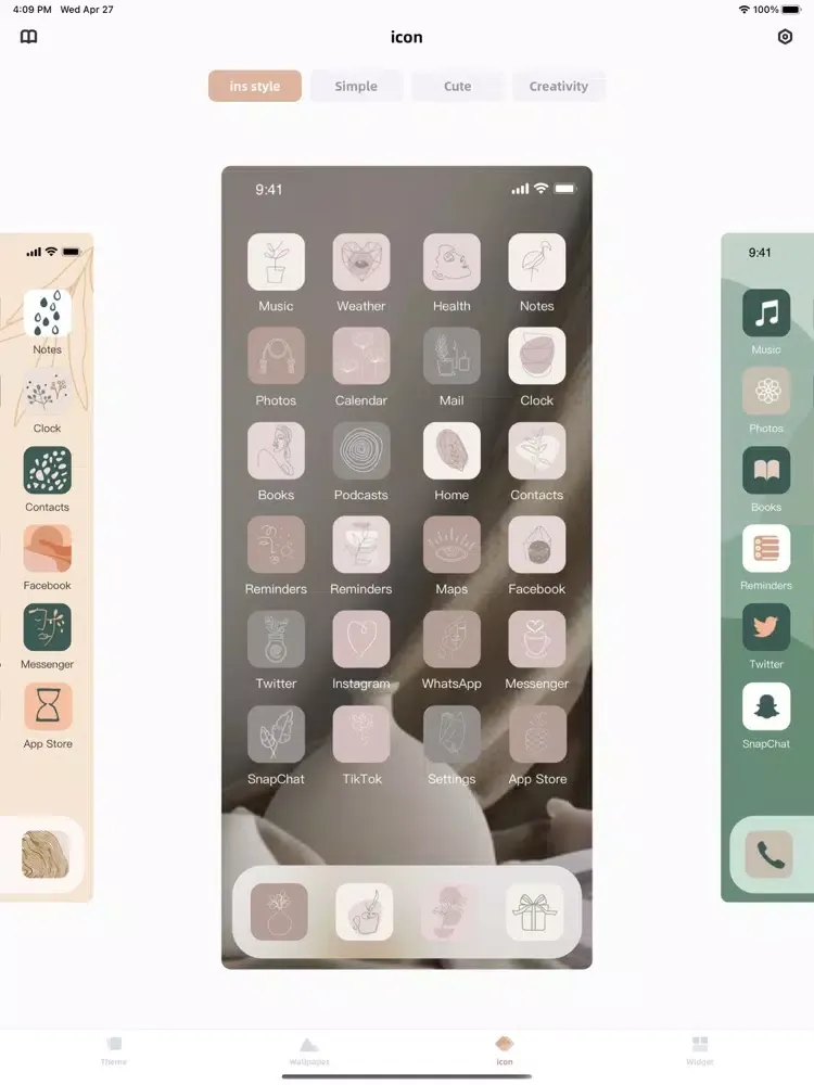 App Icons - Widgets Kit iPad  স্ক্রিনশট
