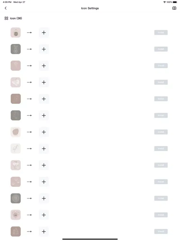 App Icons - Widgets Kit iPad  স্ক্রিনশট