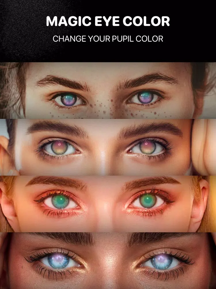 Tangkapan skrin Red Eye Corrector + iPad 
