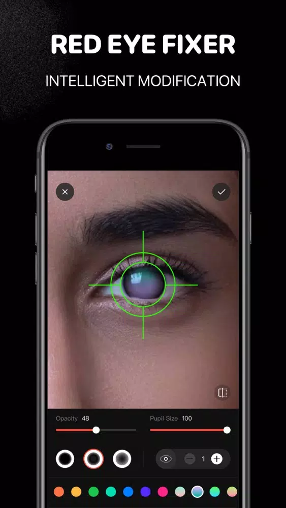 Tangkapan skrin Red Eye Corrector +