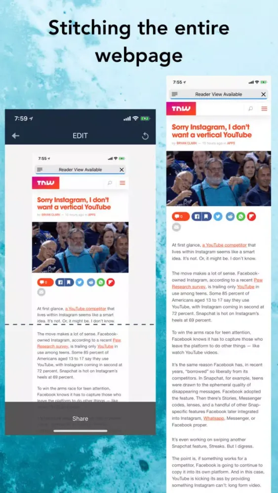 صور Auto Stitch - Long Screenshots