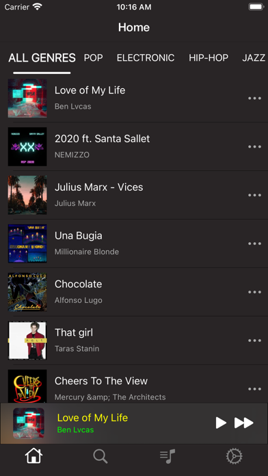Скриншоты Music Library - MP3 Player