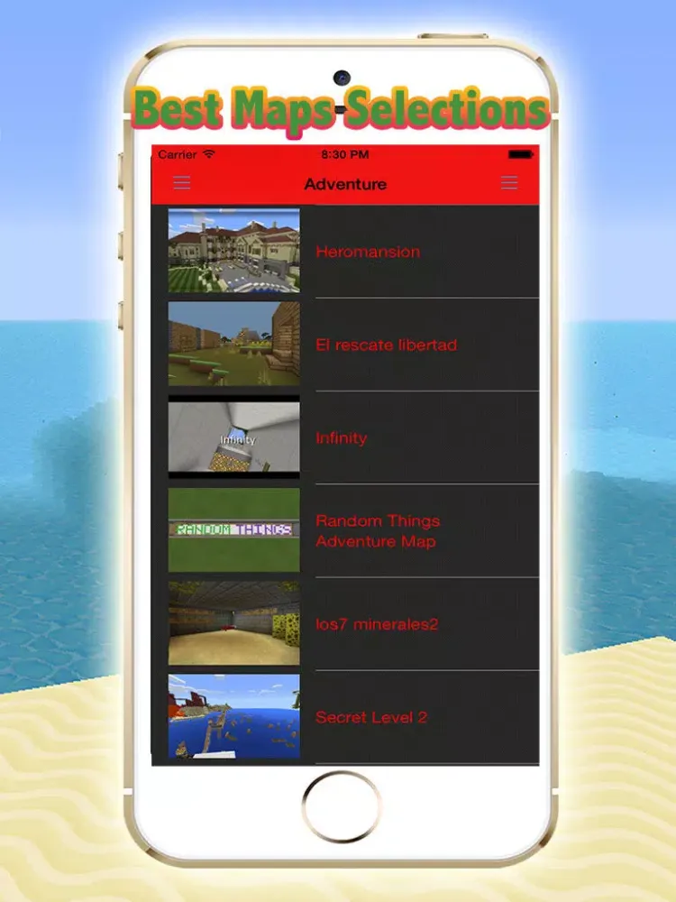 Pocket Maps for Minecraft PE Game iPad  स्क्रीनशॉट