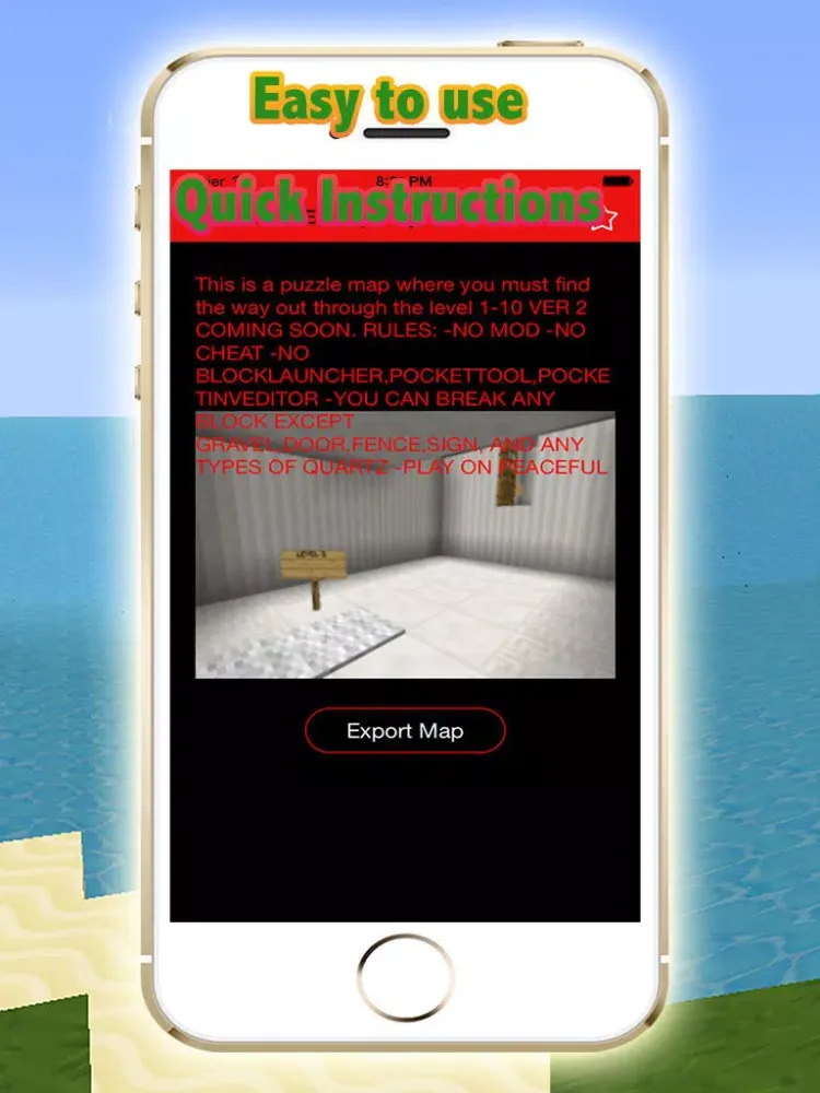 Pocket Maps for Minecraft PE Game iPad  स्क्रीनशॉट