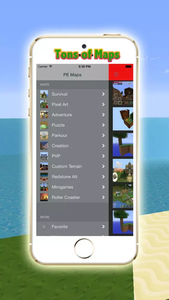 Pocket Maps for Minecraft PE Game स्क्रीनशॉट