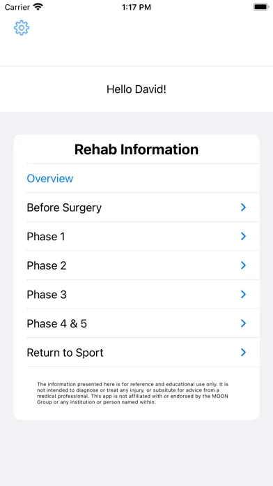 rKnee - Recovery Monitor 스크린샷