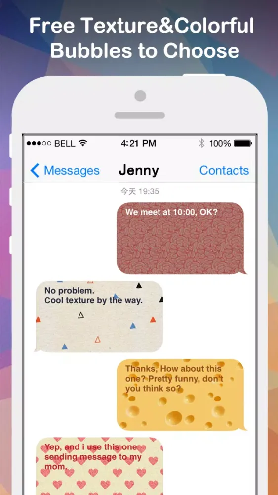 Fancy Message-Pimp Text with Emoji Keyboard, New Color Bubble and Textart FREE Screenshots