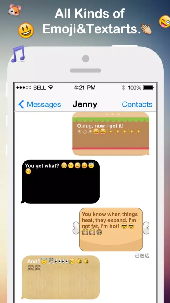 Fancy Message-Pimp Text with Emoji Keyboard, New Color Bubble and Textart FREE Screenshots
