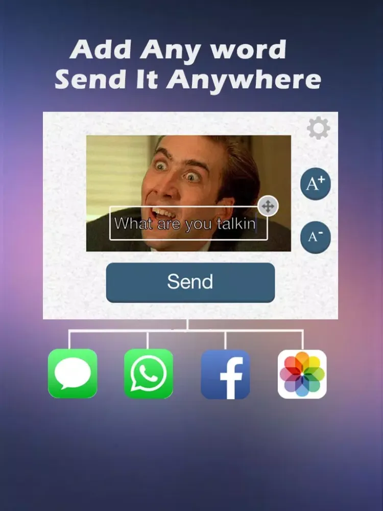 Pic Emoji- Pimp Text with Image Sticker and Color Font Free iPad  Screenshots