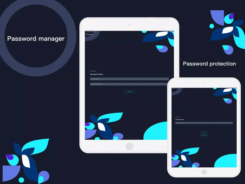 Password Manager - Lock App iPad 应用截图