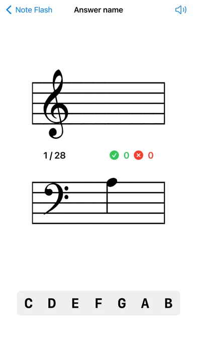 Note Flash: Music Reading سکرین شاٹس