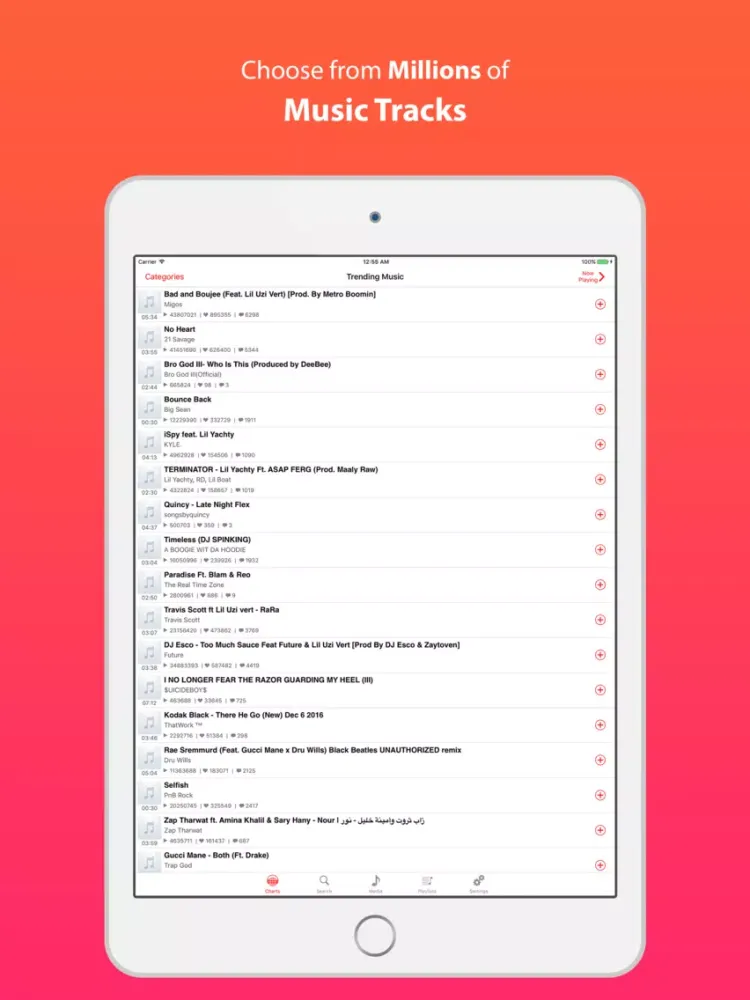 Muzik- Music Finder & Streamer iPad  سکرین شاٹس