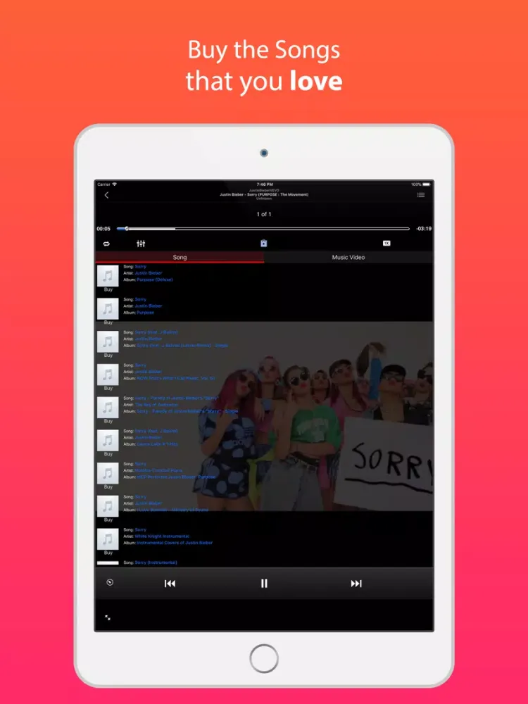 Muzik- Music Finder & Streamer iPad  سکرین شاٹس