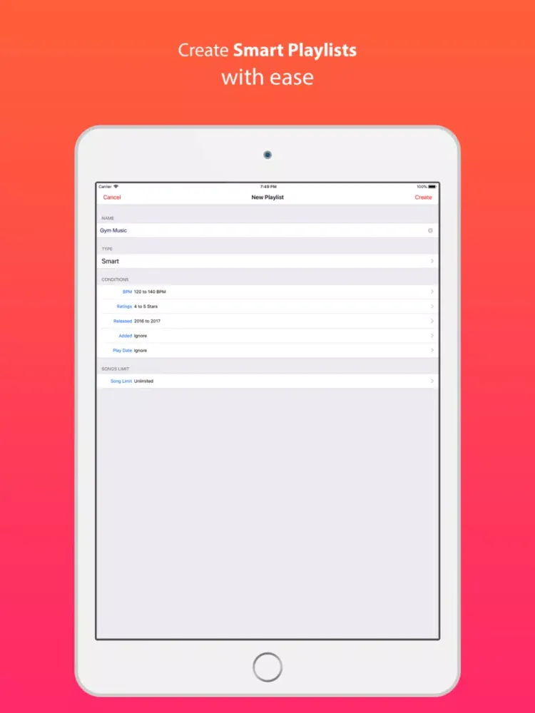 Muzik- Music Finder & Streamer iPad  سکرین شاٹس