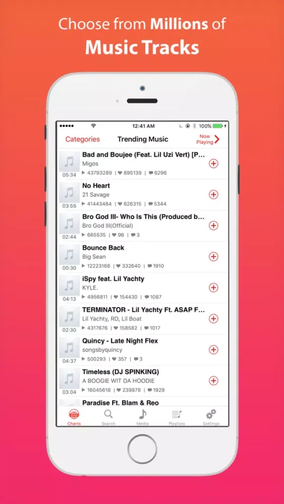 Muzik- Music Finder & Streamer سکرین شاٹس