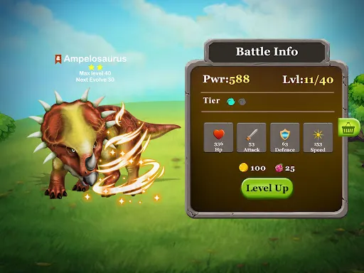 Dino Battle سکرین شاٹس
