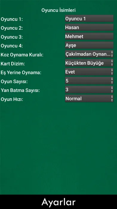 Captures d'écran de Batak Salonu