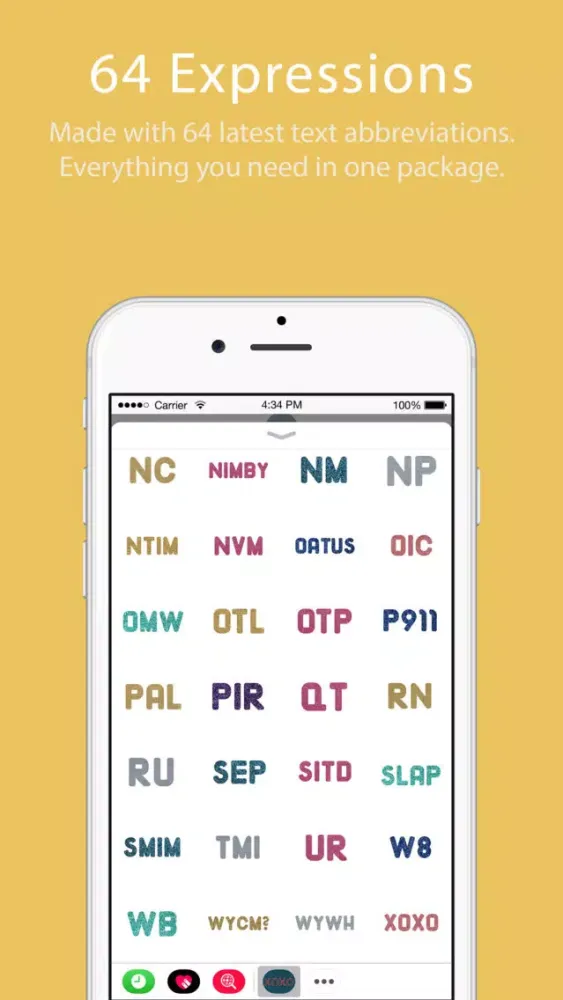 صور Glitter Text Message Stickers