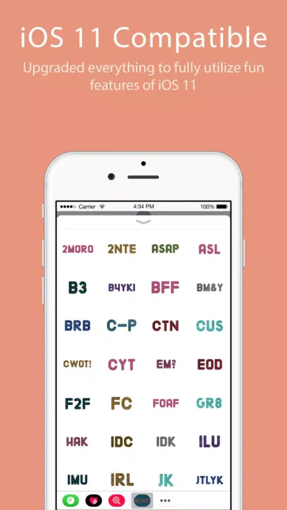 صور Glitter Text Message Stickers