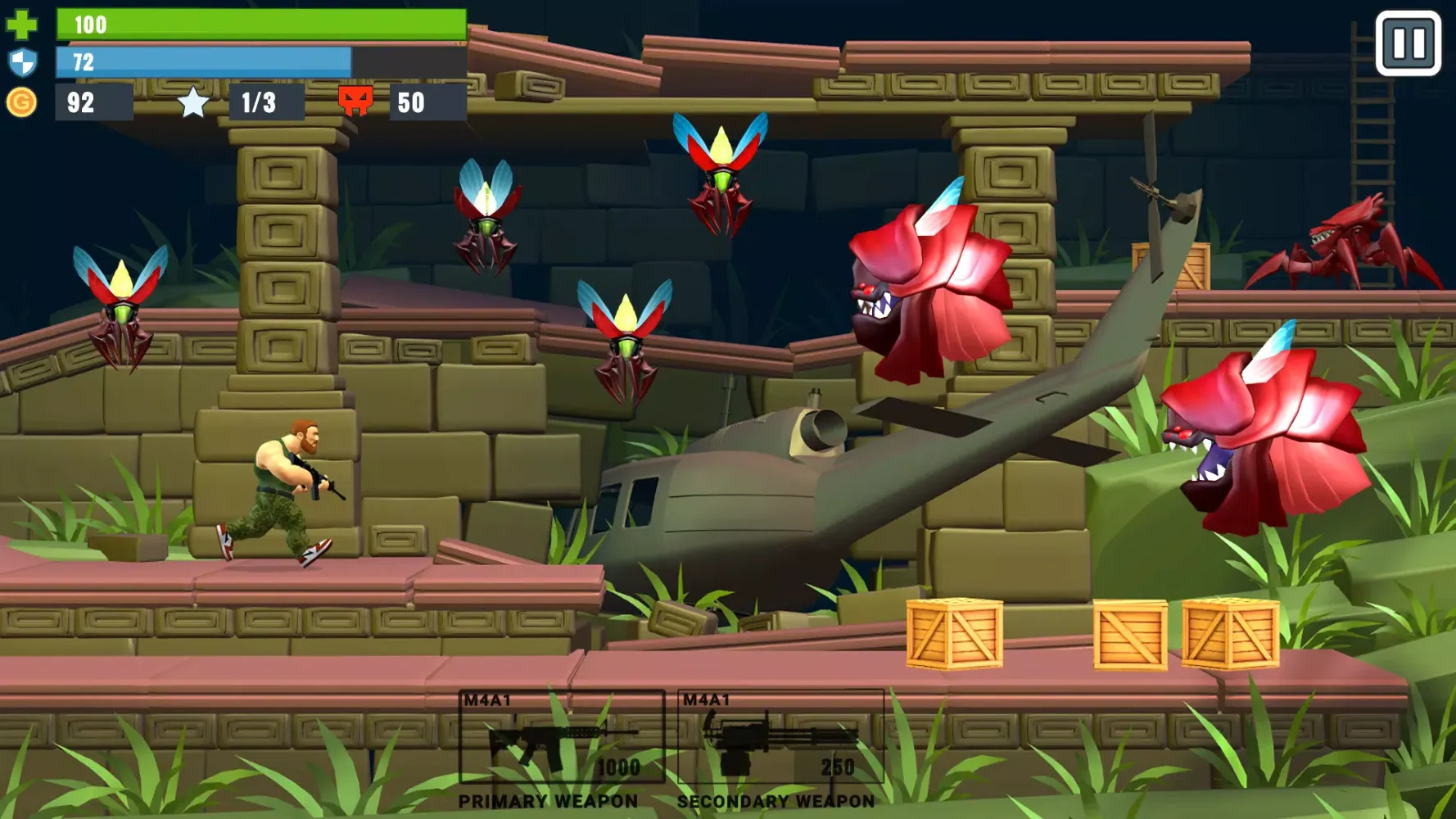 Metal Brother. 2D Offline Game スクリーンショット