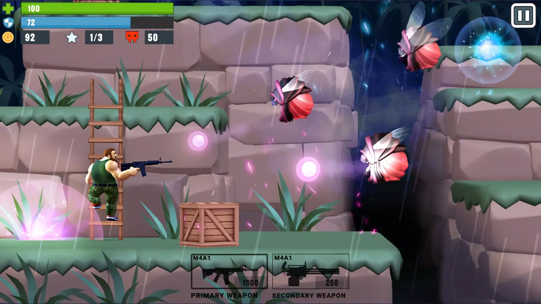 Metal Brother. 2D Offline Game スクリーンショット