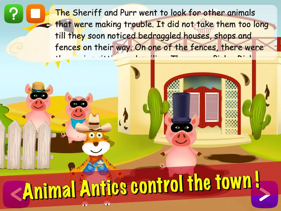 Animal Antics: Sheriff the Tiger’s Adventure LITE iPad স্ক্রিনশট