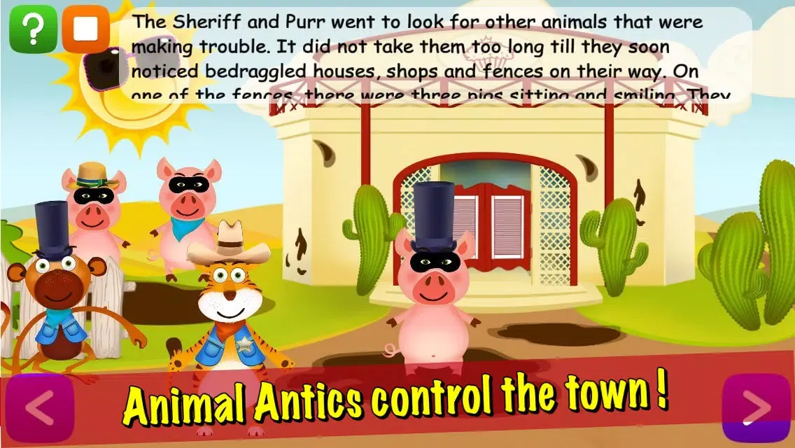 Animal Antics: Sheriff the Tiger’s Adventure LITE স্ক্রিনশট
