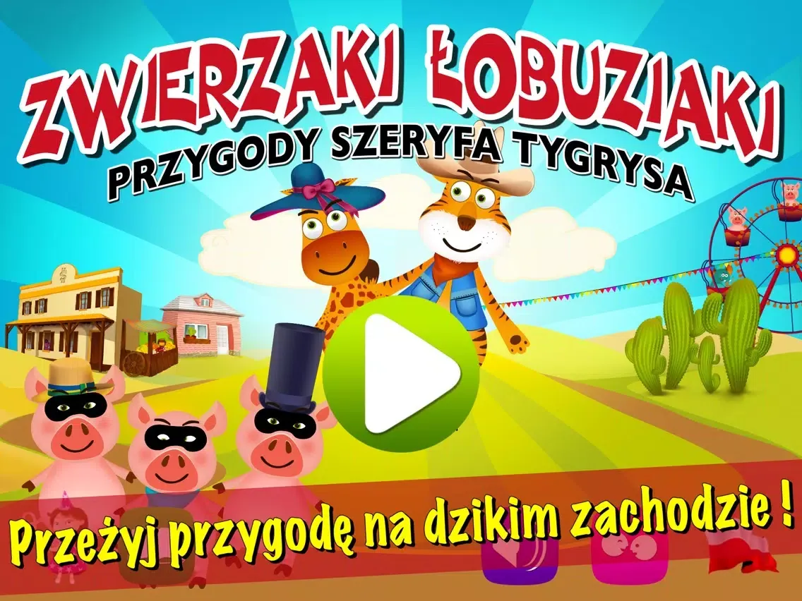 ภาพหน้าจอของ Zwierzaki Łobuziaki: Przygoda Szeryfa Tygrysa LITE iPad 