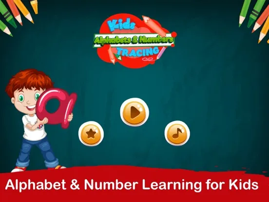 Alphabets and Numbers Tracing iPad  스크린샷