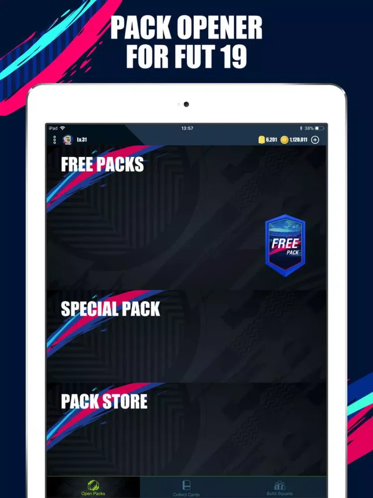 Скриншоты FUT 19 Pack Opener & Simulator iPad 