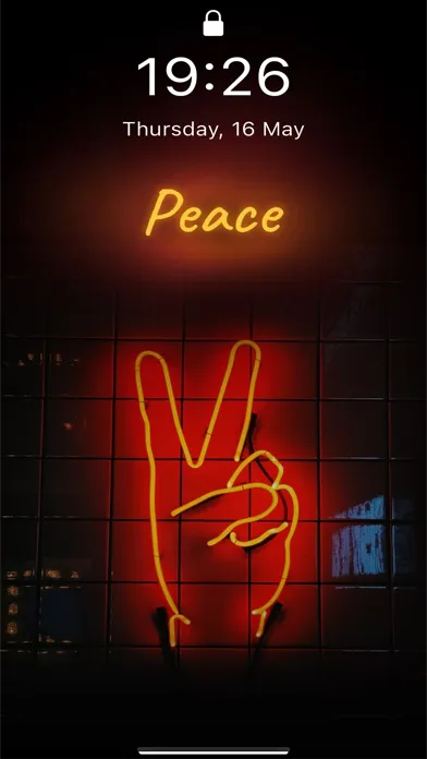 Screenshot di Dark Neon -wallpaper aesthetic