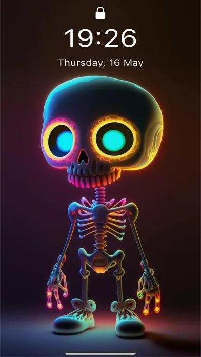 Screenshot di Dark Neon -wallpaper aesthetic