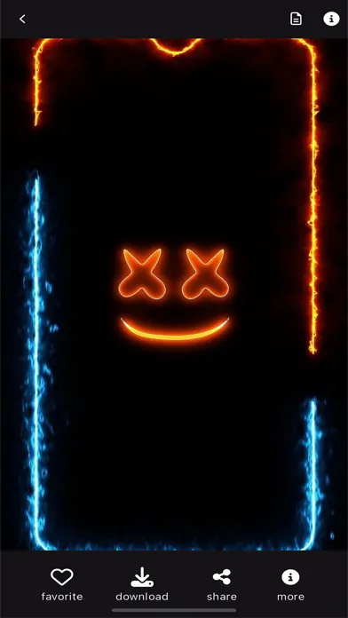 Screenshot di Dark Neon -wallpaper aesthetic