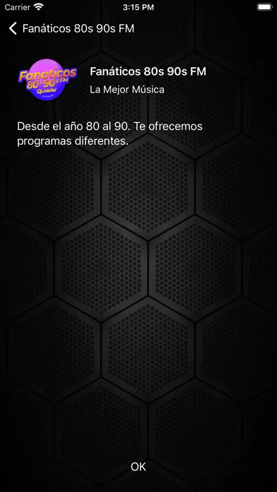 Capturas de tela do Fanaticos 80s 90s FM