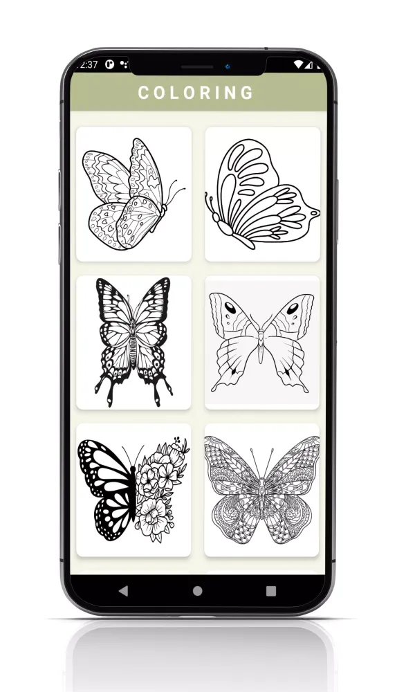 Zrzuty ekranu Butterfly Coloring Book Game