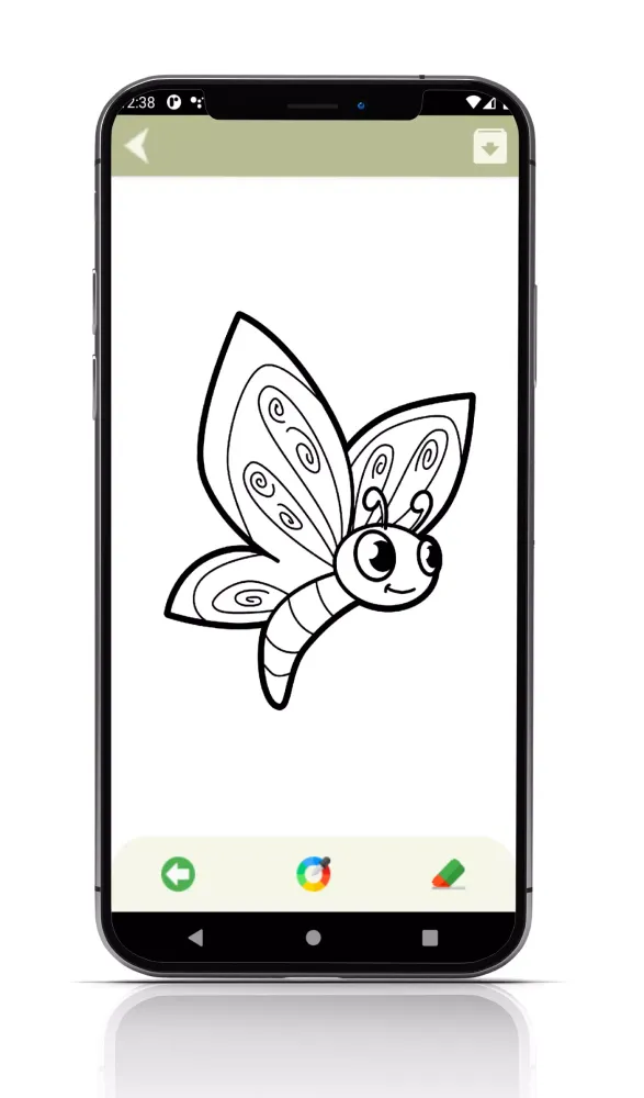 Zrzuty ekranu Butterfly Coloring Book Game